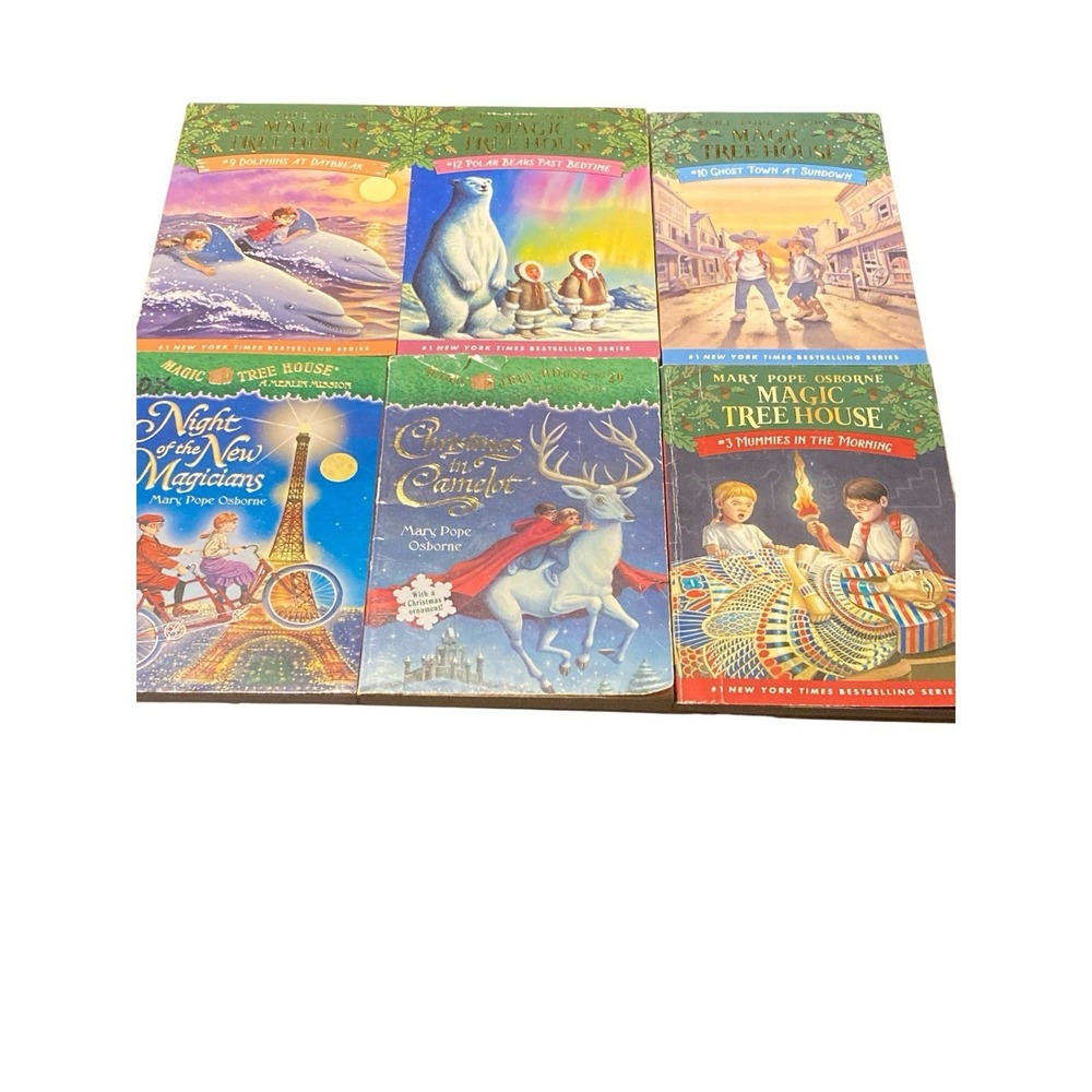 Magic Tree House Kids Chapter Books Lot of 6 Paperback Merlin Mission